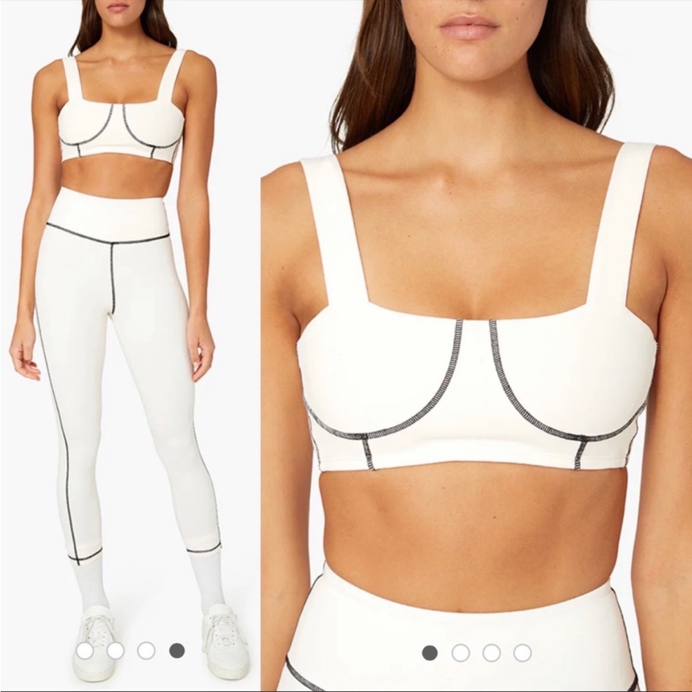 WeWoreWhat Off White Corset Bra & Leggings
